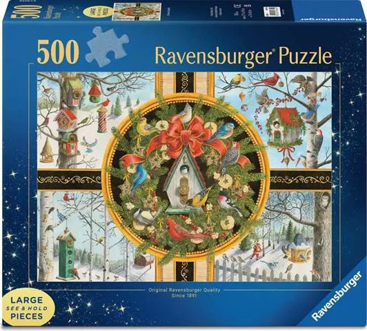 Ravensburger 500 Large Piece Puzzle - Christmas Songbirds
