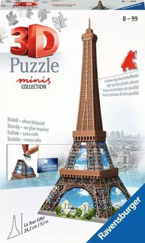 Ravensburger 62 Piece 3D Puzzle - Mini Eiffel Tower
