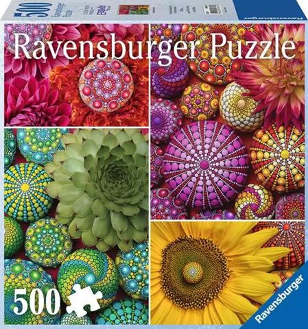 Ravensburger 500 Piece Puzzle - Mandala Blooms