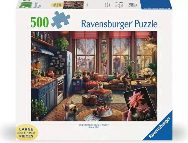 Ravensburger 500 Large Piece Puzzle - Cozy Boho Studio
