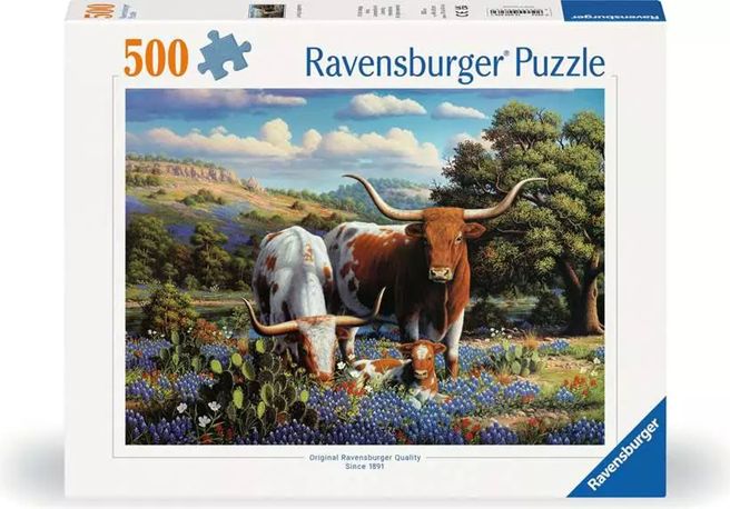 Ravensburger 500 Piece Puzzle - Loving Longhorns