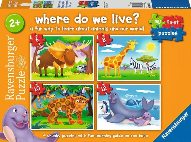 Ravensburger My First Puzzles - Where Do We Live?
