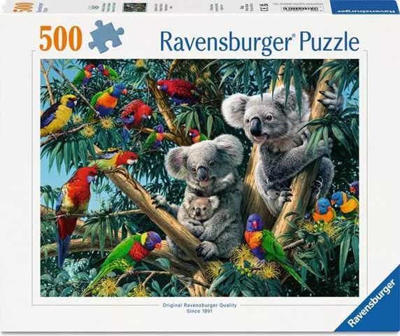 Ravensburger 500 Piece Puzzle - Koalas in a Tree