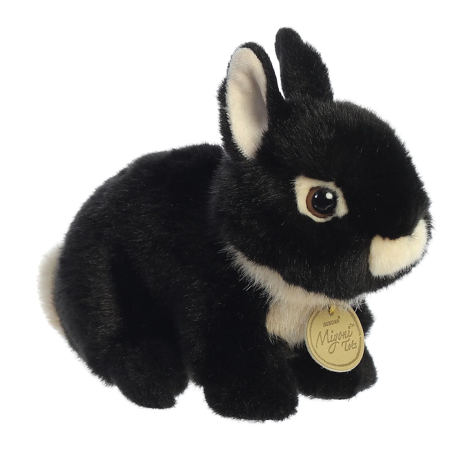 Aurora Miyoni Tots -7.5" Black Netherland Dwarf Bunny
