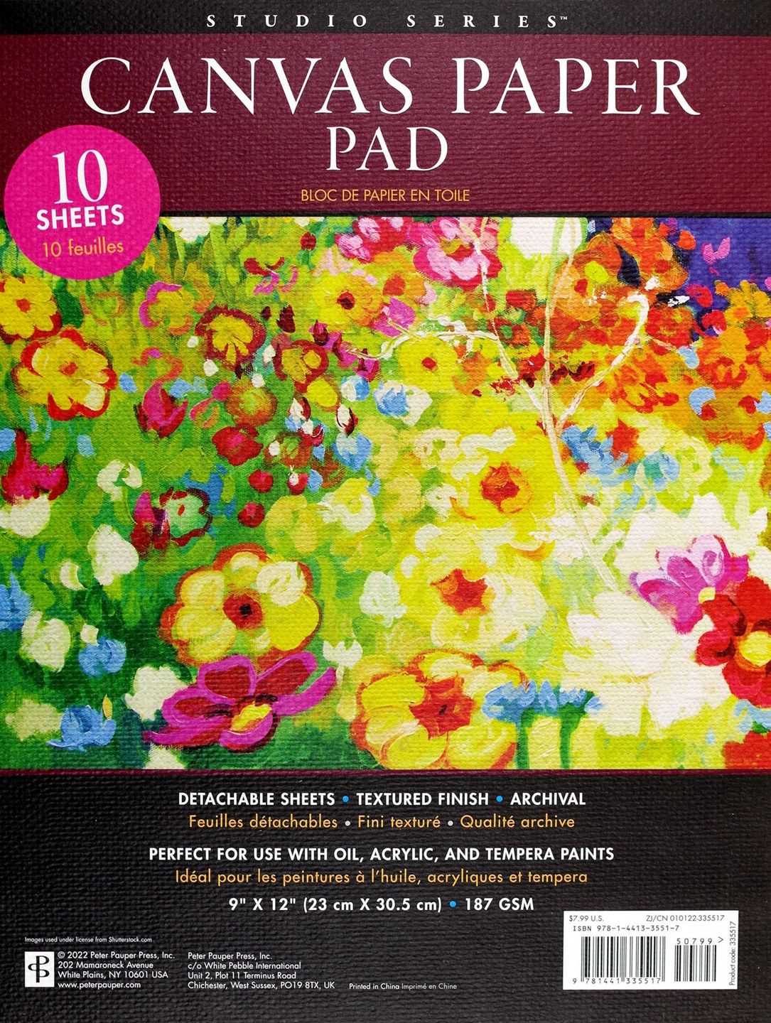 Peter Pauper Press - Canvas Paper Pad