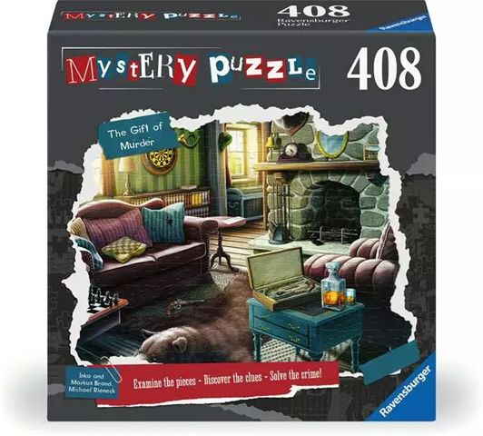 Ravensburger 408 Piece Mystery Puzzle - The Gift of Murder