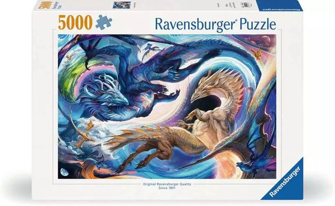 Ravensburger 5000 Piece Puzzle - Dragon Day and Night