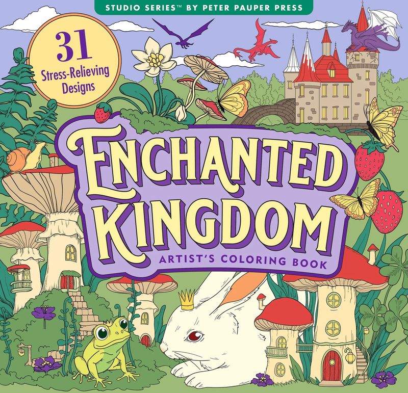 Peter Pauper Press - Enchanted Kingdom Colouring Book