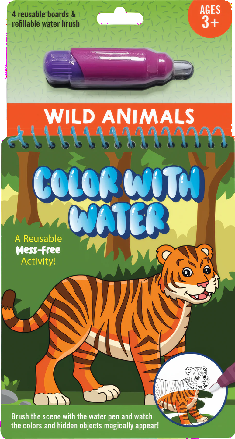 Peter Pauper Press - Colour with Water Wild Animals