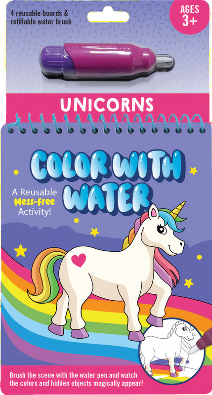 Peter Pauper Press - Colour with Water Unicorns