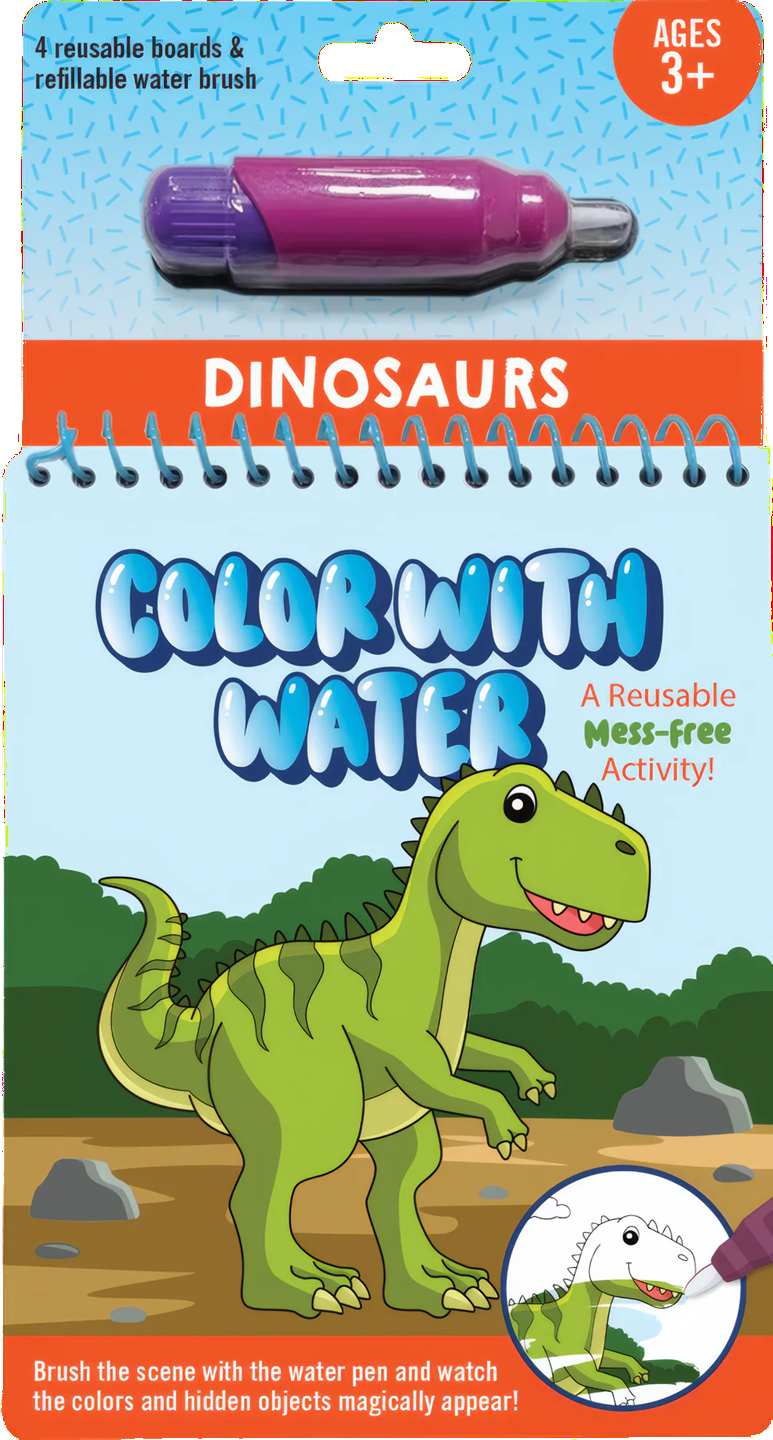 Peter Pauper Press - Colour with Water Dinosaurs