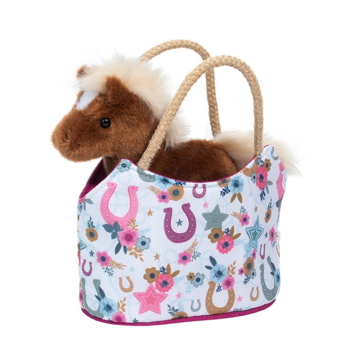 Douglas - Boho Horseshoe Sassy Sak with Chestnut Horse