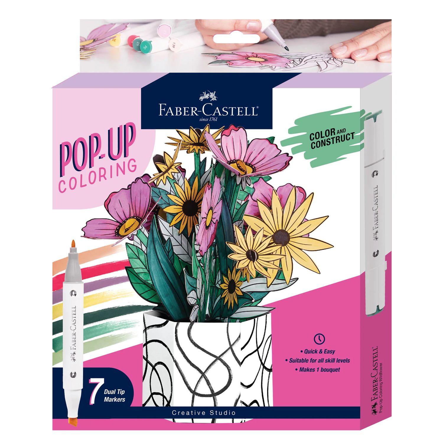 Faber-Castell - Pop Up Colouring Wildflower Bunch