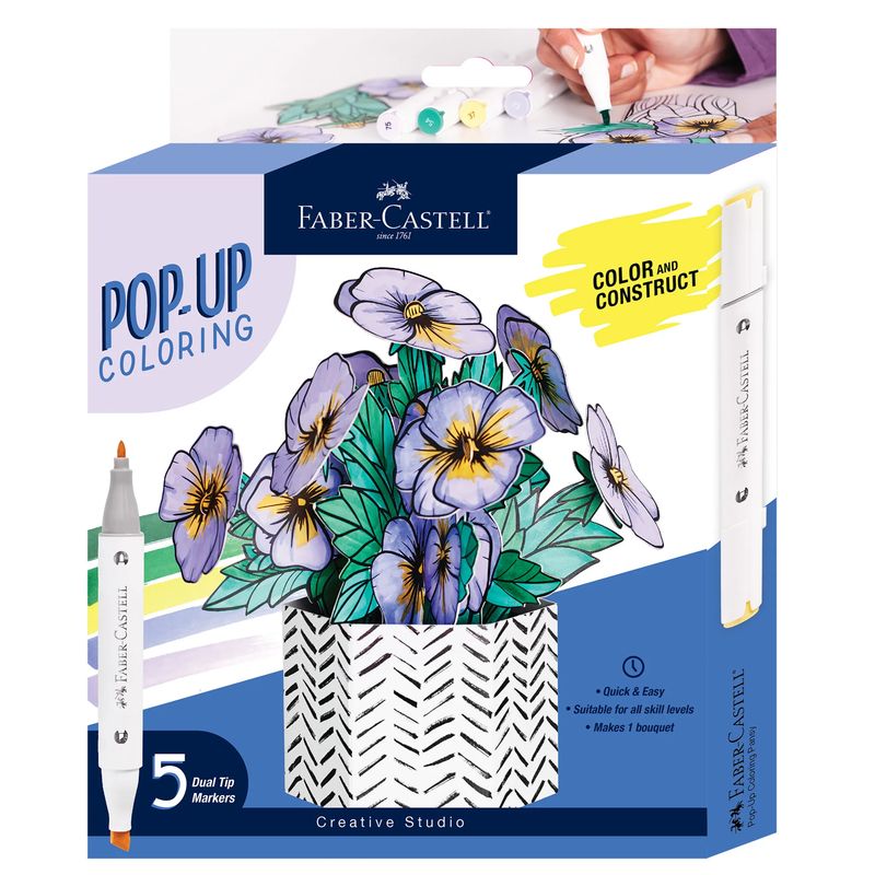 Faber-Castell - Pop Up Colouring Pansy