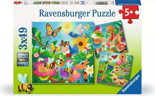 Ravensburger 3x49 Piece Puzzles - Bugs, Bugs, Bugs