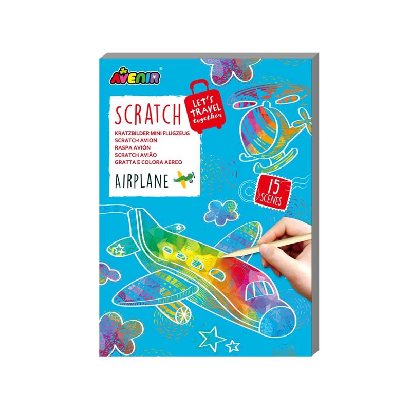 Avenir - Airplane Mini Scratch Book