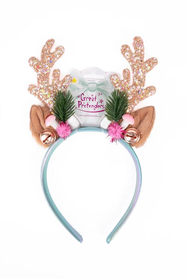 Great Pretenders - Holiday Rudolph Headband - pink/mint