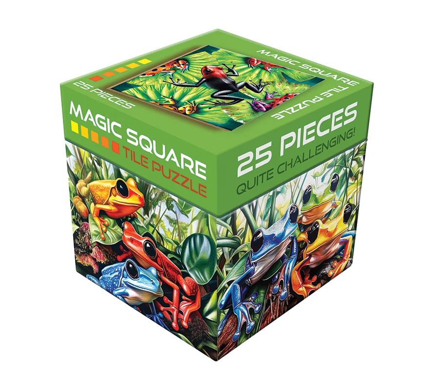 25 Piece Magic Square Puzzle - Frogs
