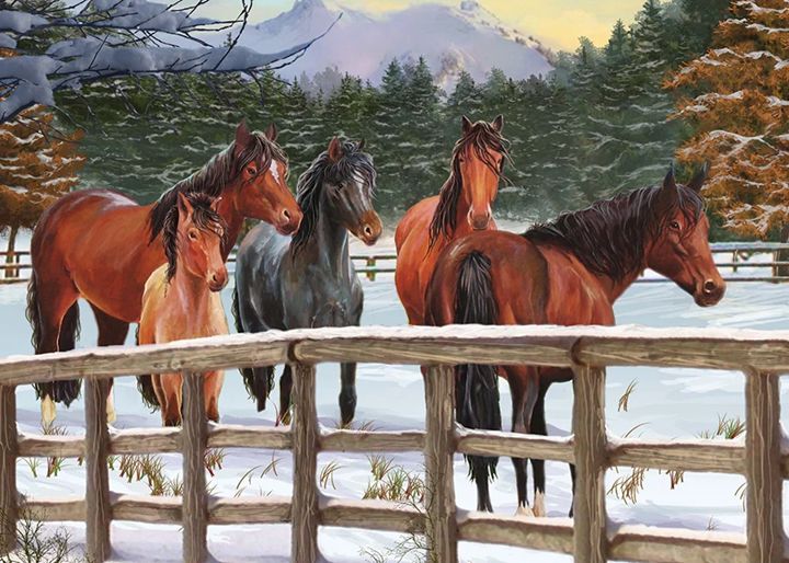 Cobble Hill 35 Piece Tray Puzzle - Snowy Pasture