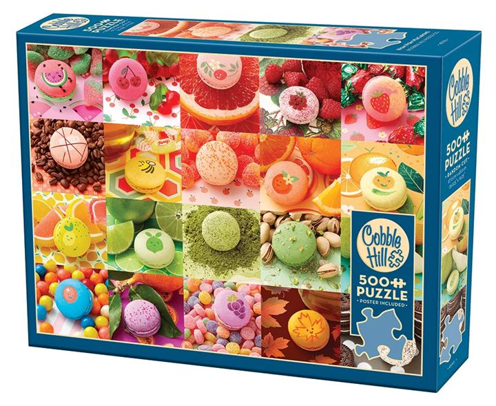 Cobble Hill 500 Piece Puzzle - Nom Nom Macarons