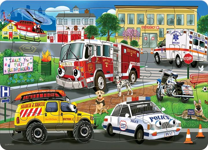 Cobble Hill 35 Piece Tray Puzzle - Emergency Response
