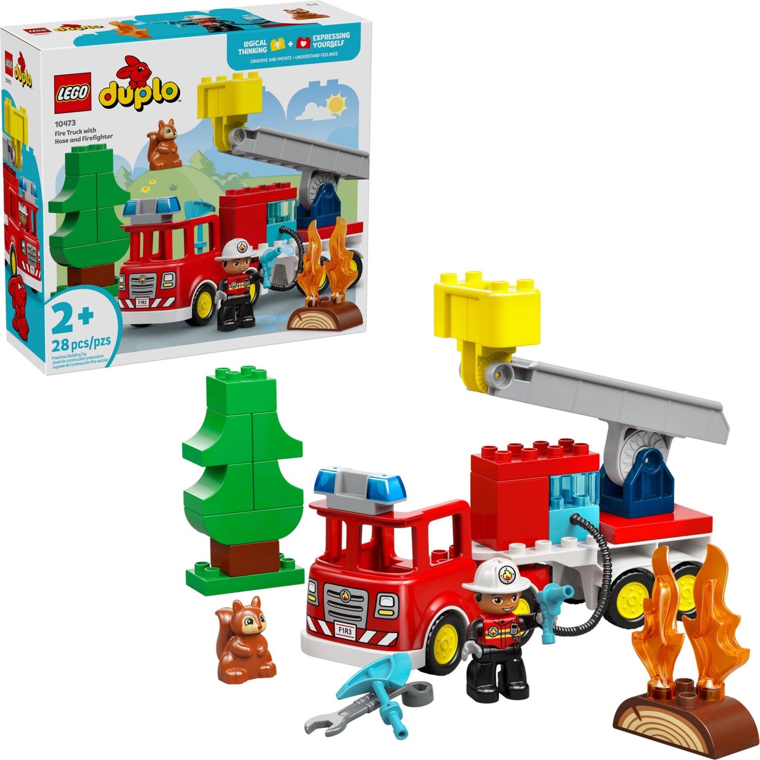 Lego Duplo 10473 - Fire Truck with Hose and Firefighter