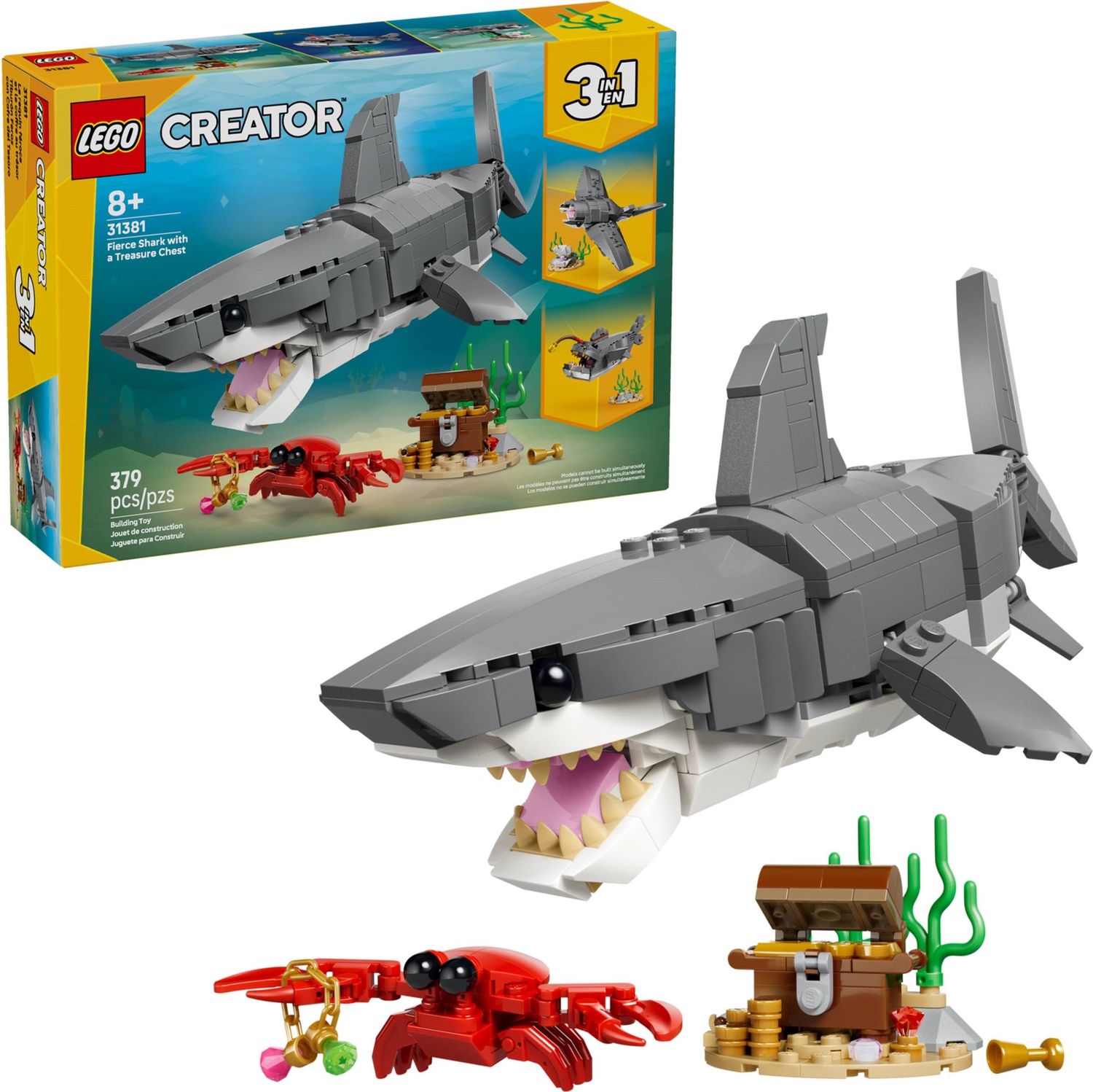 Lego Creator 31381 - Fierce Shark with a Treasure Chest