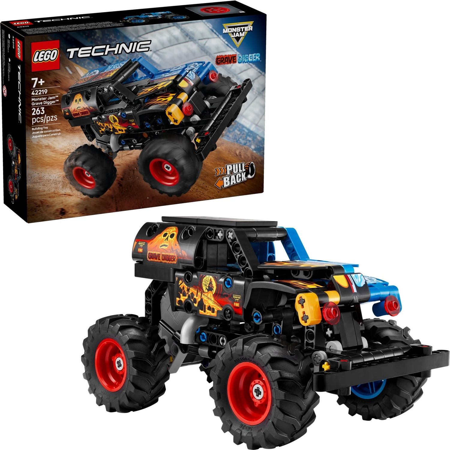 Lego Technic 42219 - Monster Jam Grave Digger Fire and Ice