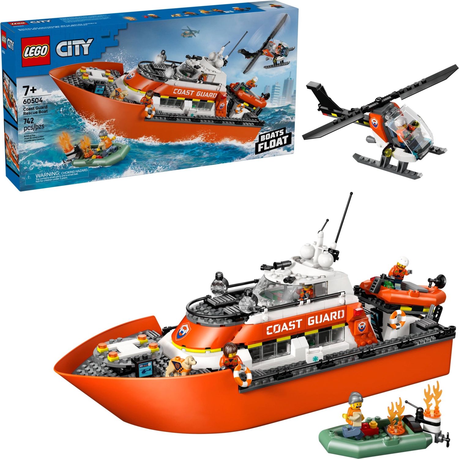 Lego City 60504 - Coast Guard Rescue Boat &amp; Helicopter