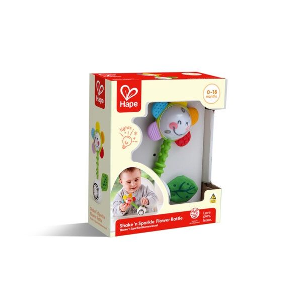 Hape - Shake 'n Sparkle Flower Rattle