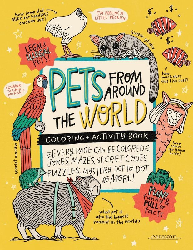Pets from Around the World Colouring + Activity Book