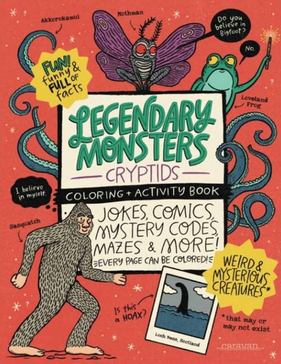Legendary Monsters Cryptids Colouring + Activity Book