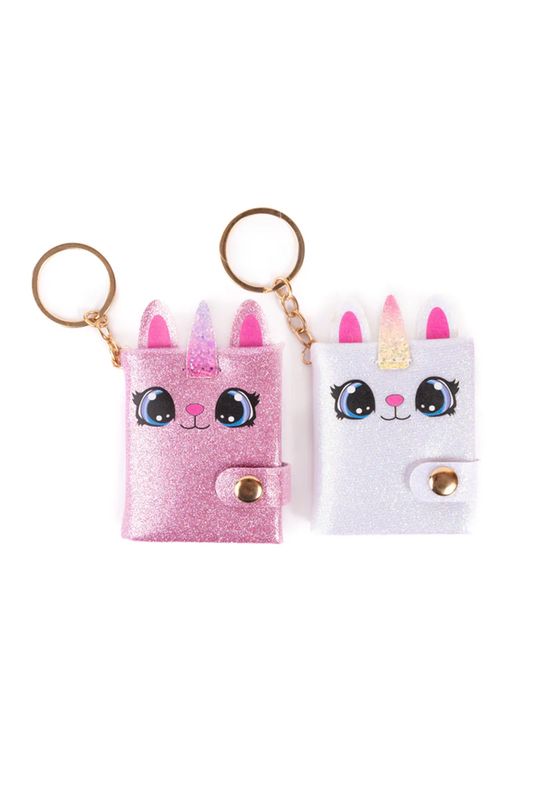 Great Pretenders - Caticorn Mini Sparkly Friends Keychain Journal