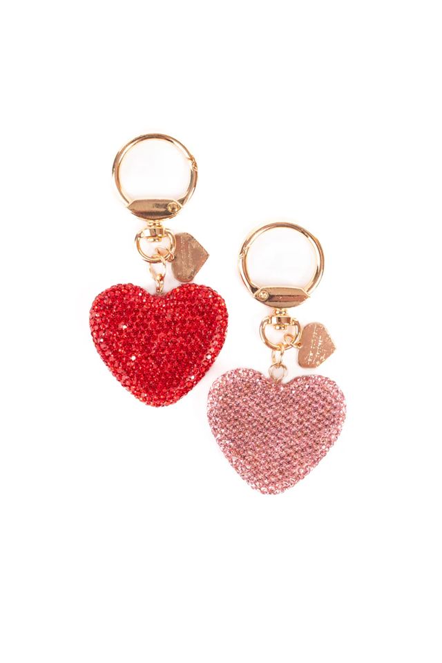Great Pretenders - Sparkling Crystal Heart Bag Charm