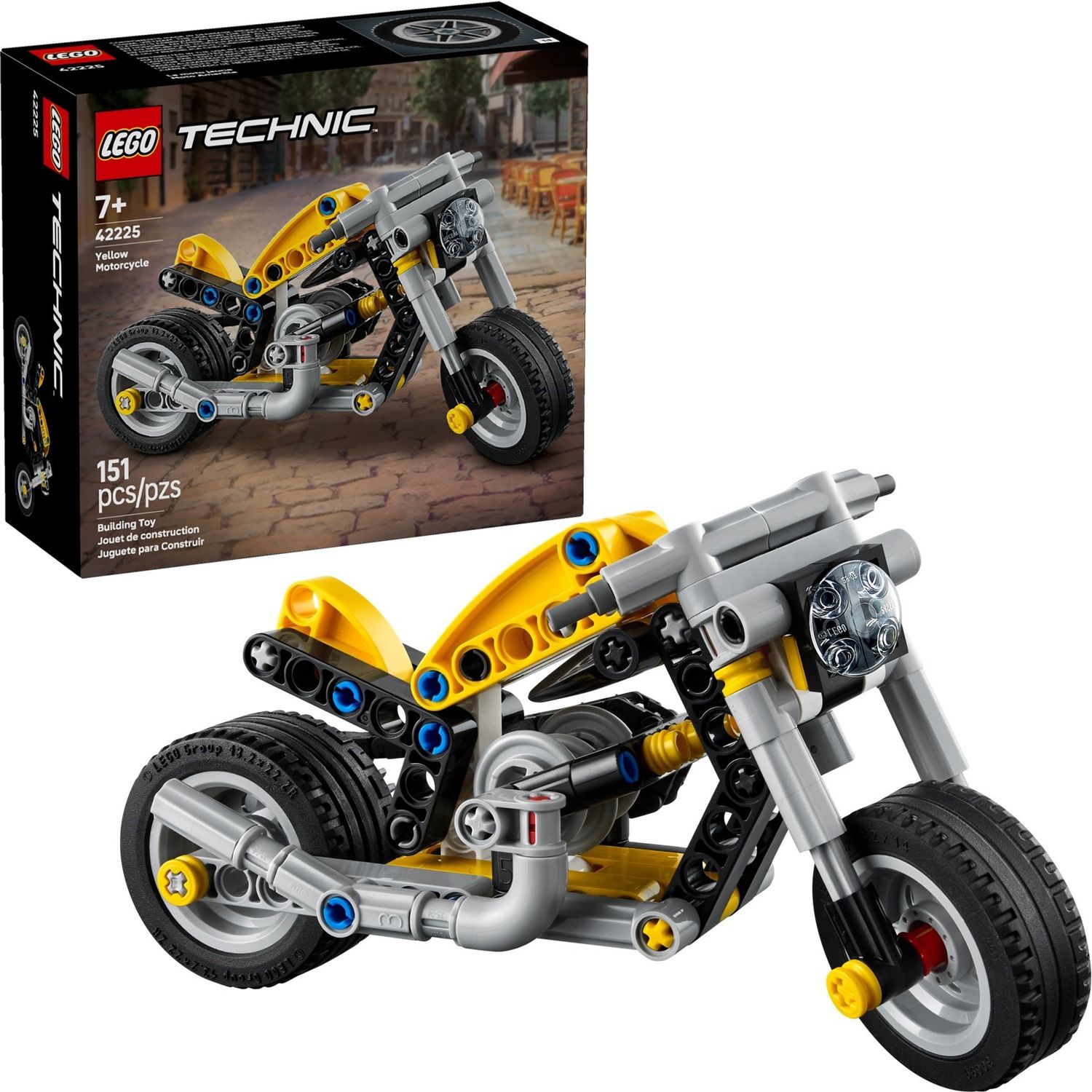 Lego Technic 42225 - Yellow Motorcycle