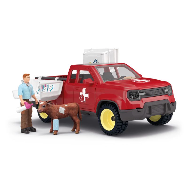 Schleich - Veterinarian Pick-Up at the Farm