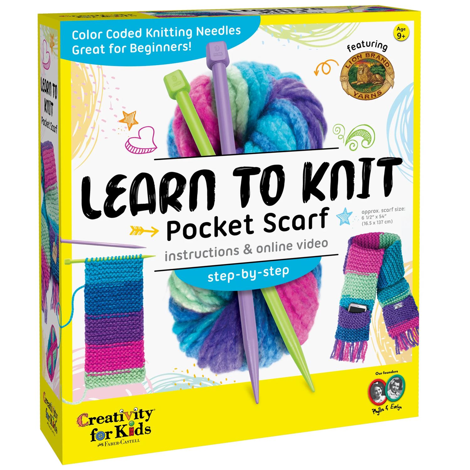Creativity for Kids - Learn to Knit Pocket Scarf