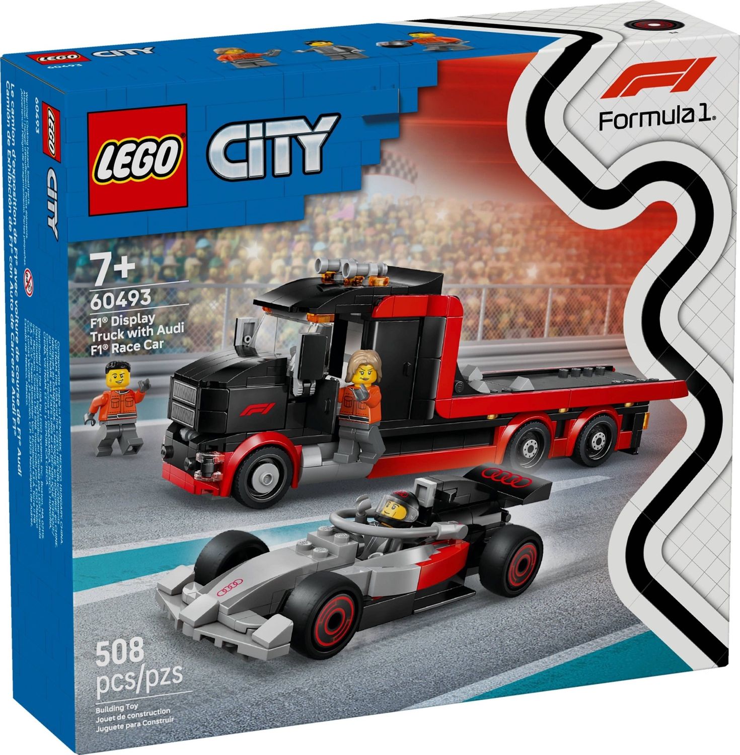 Lego City 60493 - F1 Display Truck with Audi F1 Race Car