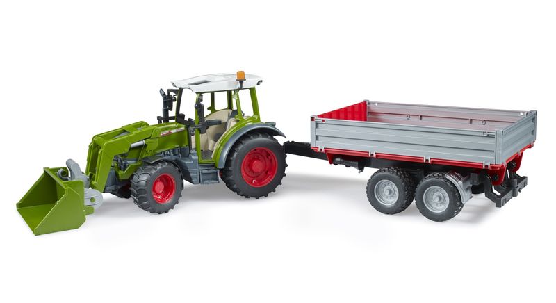 Bruder - Fendt Varlo 211 with Frontloader and Tipping Trailer