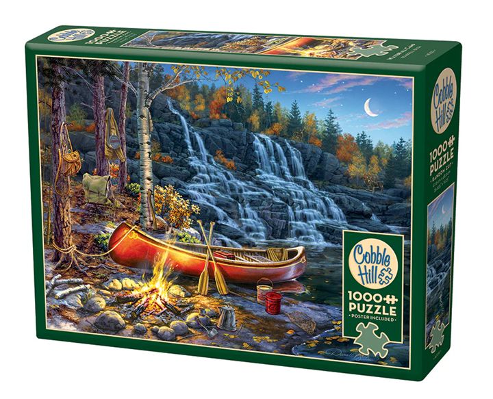Cobble Hill 1000 Piece Puzzle - Waterfall Camp