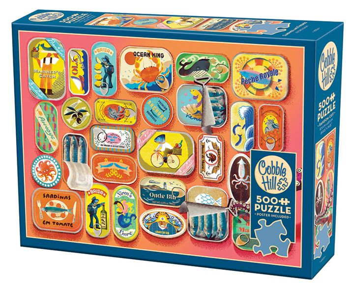 Cobble Hill 500 Piece Puzzle - Sardines and Friends