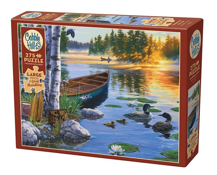 Cobble Hill 275 Piece Easy Handling Puzzle - Morning on the Lake