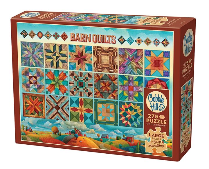 Cobble Hill 275 Piece Easy Handling Puzzle - Barn Quilts