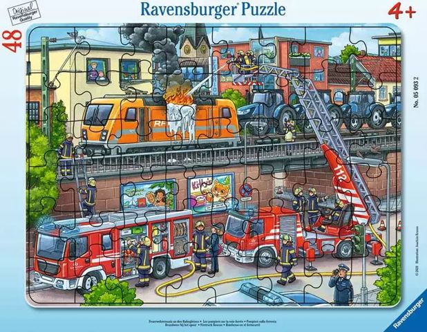 Ravensburger 48 Piece Tray Puzzle - Firetruck Rescue
