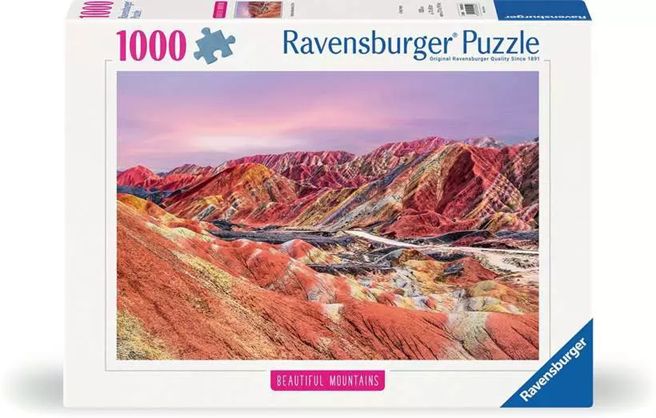 Ravensburger 1000 Piece Puzzle - Rainbow Mountains, China