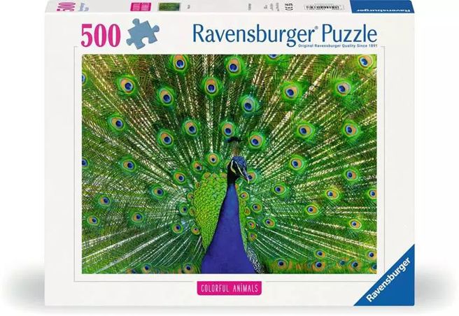 Ravensburger 500 Piece Puzzle - Peacock