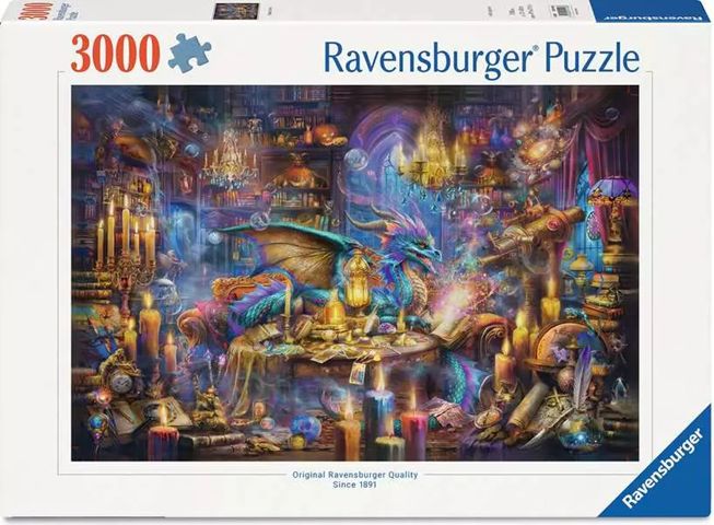 Ravensburger 3000 Piece Puzzle - Dragon's Library