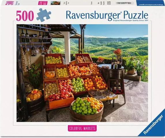 Ravensburger 500 Piece Puzzle - Fruit Market, Croatia