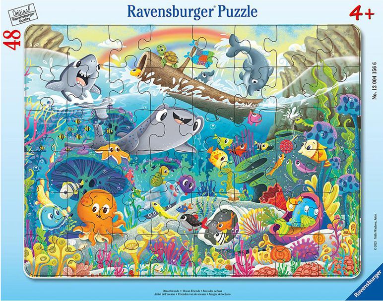 Ravensburger 48 Piece Tray Puzzle - Ocean Friends