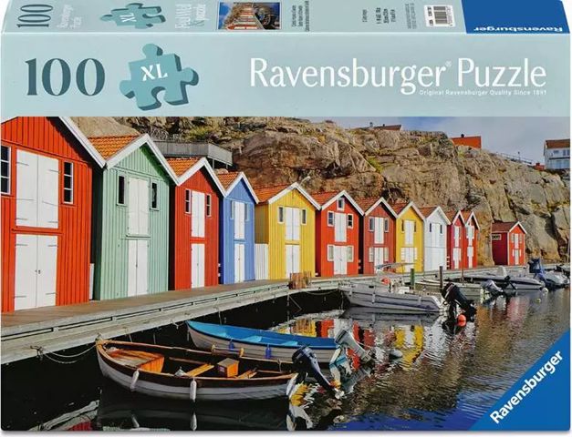 Ravensburger 100 Piece Puzzle - Colourful Houses in Sweden